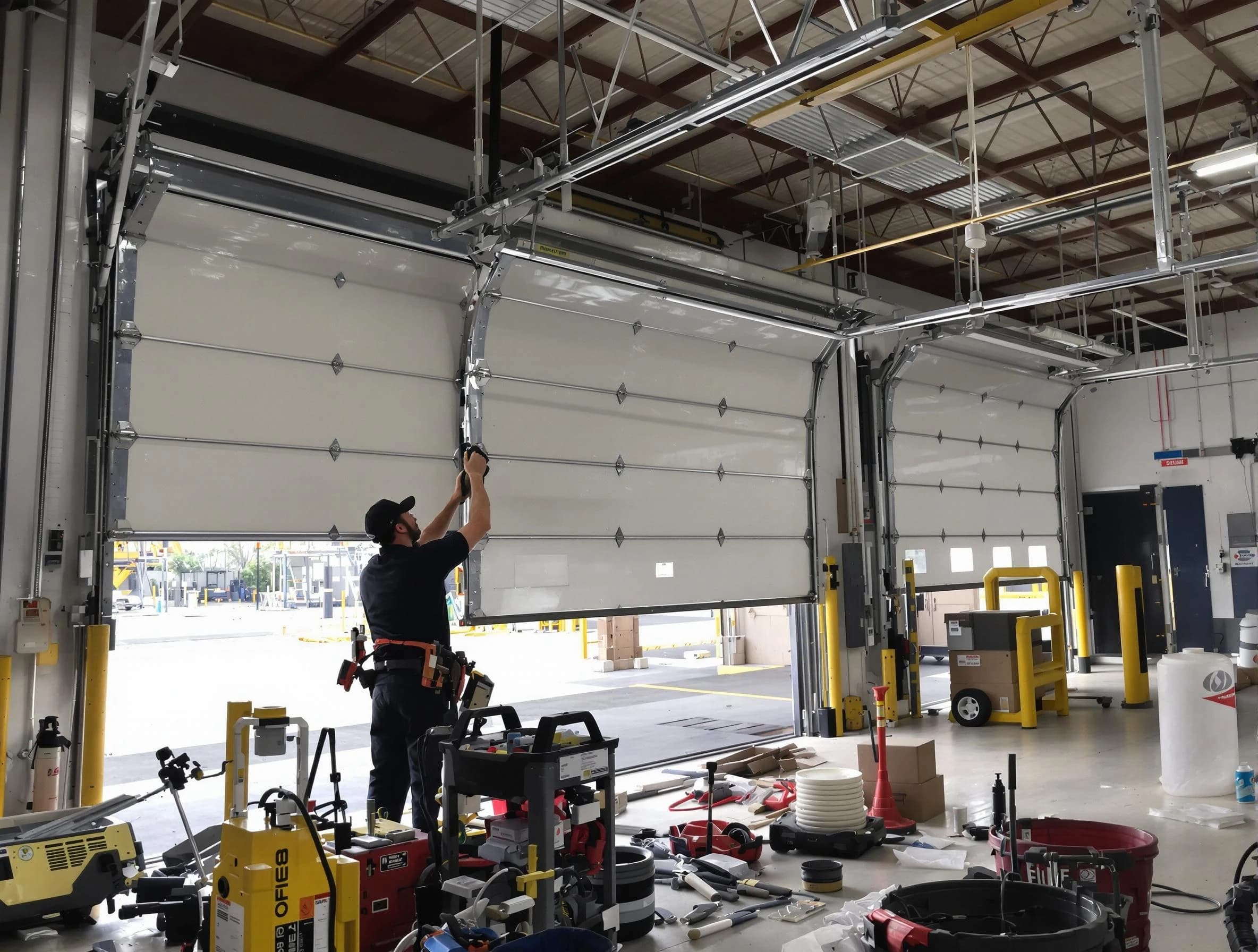 Ashland Garage Door Repair technician performing commercial garage door repair in Ashland