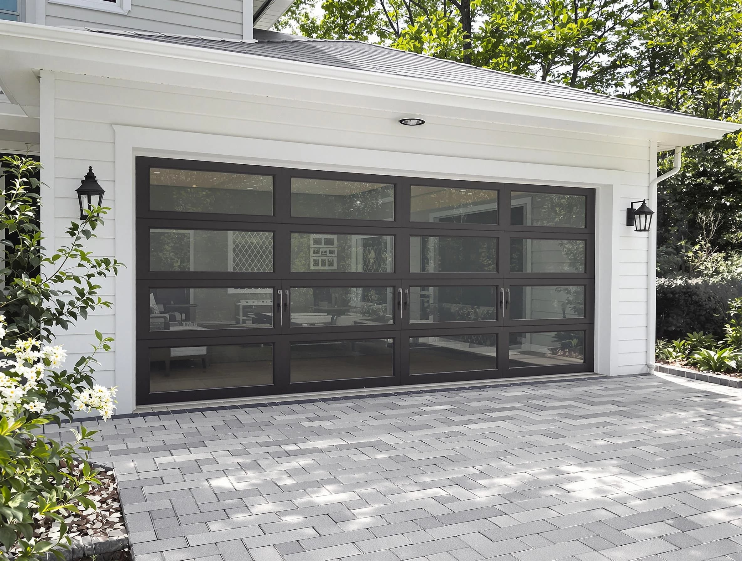 Ashland Garage Door Repair design specialist presenting custom garage door options to Ashland homeowner