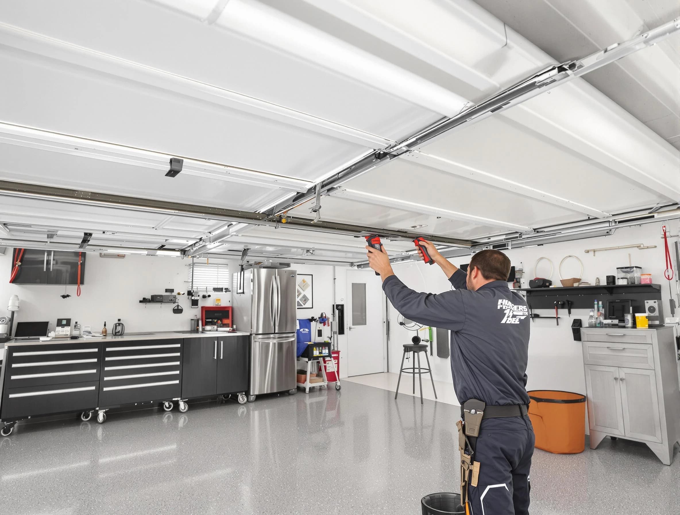 Overhead garage door repair service by Ashland Garage Door Repair in Ashland