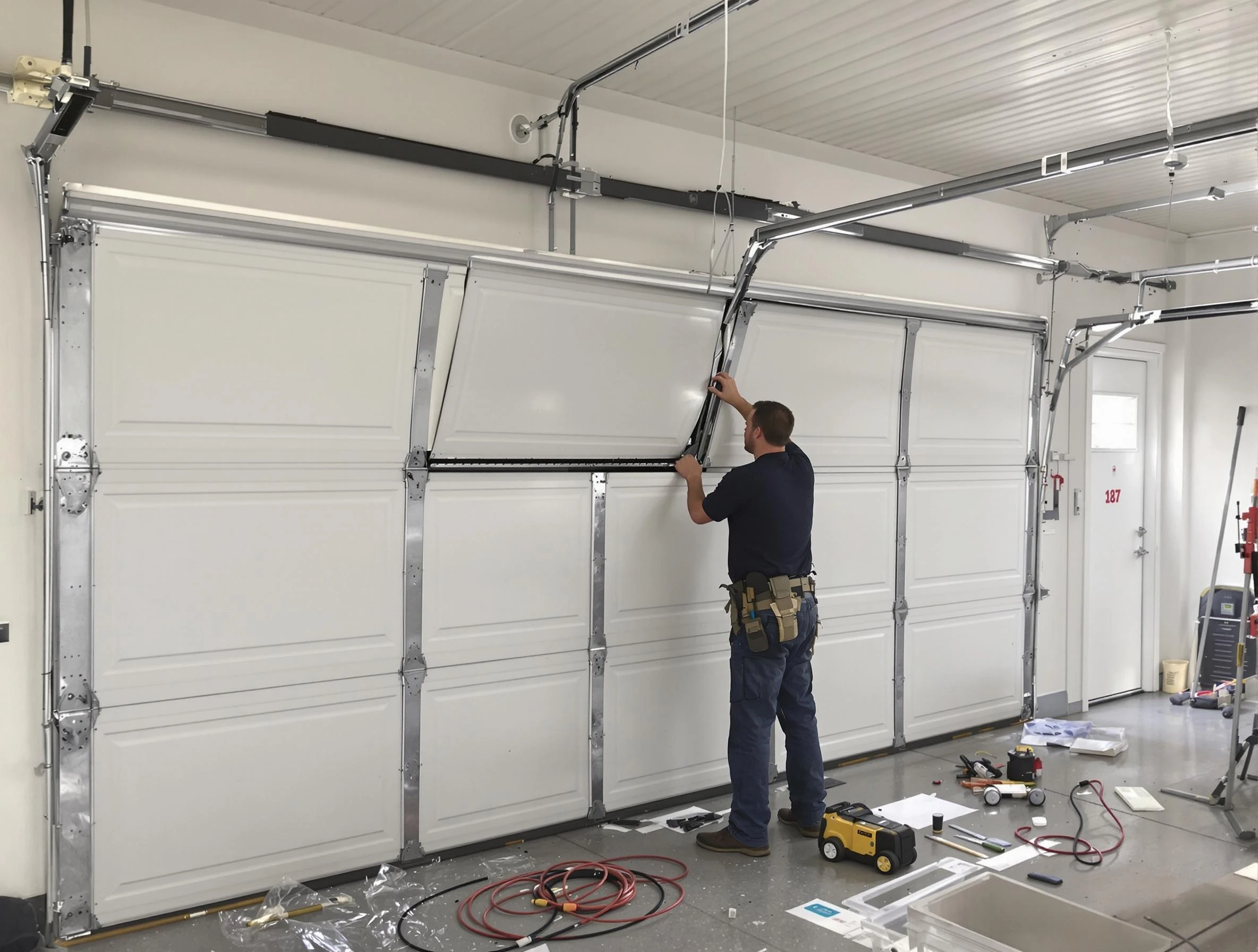 Garage Door Section Replacement in Ashland