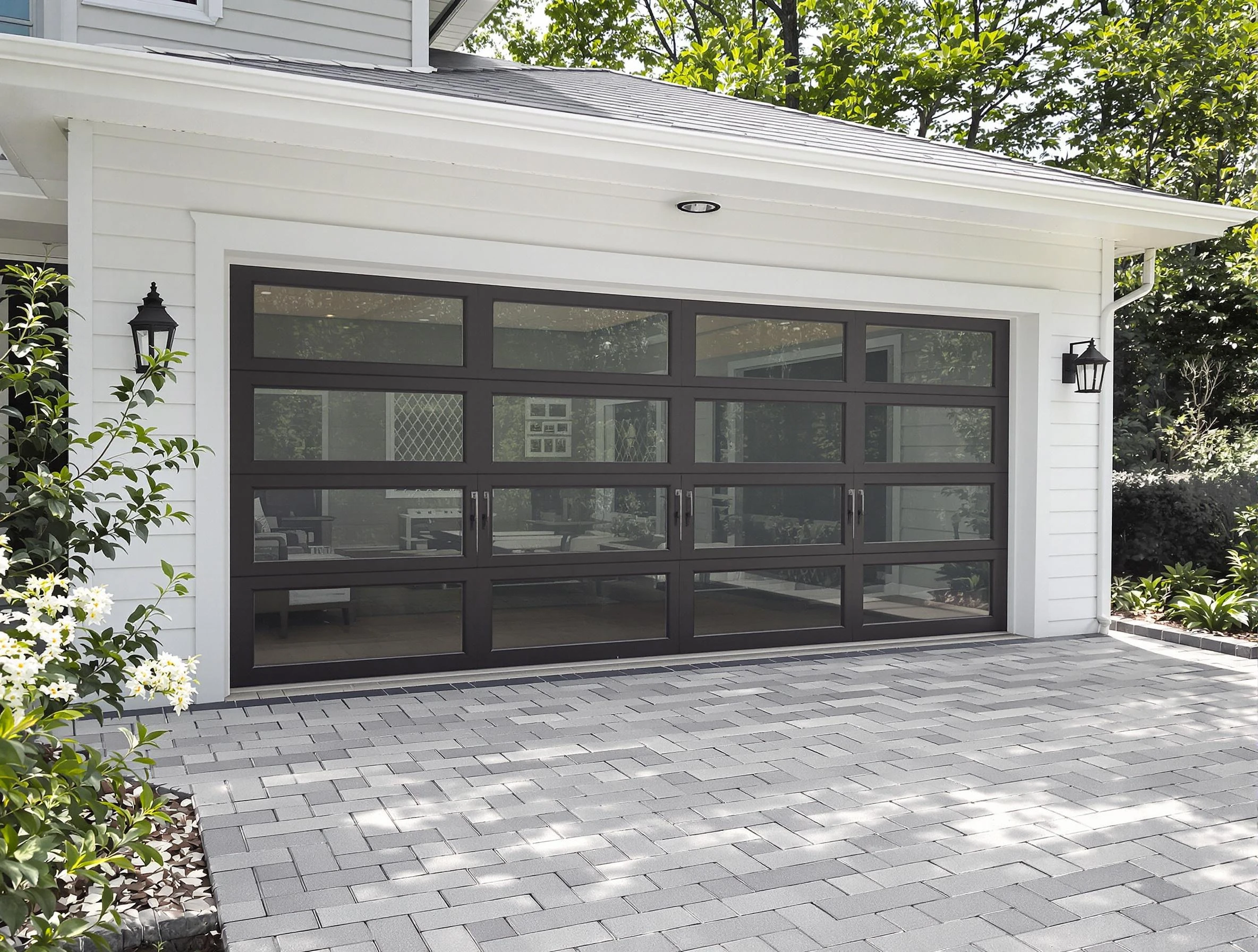 Ashland Garage Door Repair design specialist presenting custom garage door options to Ashland homeowner
