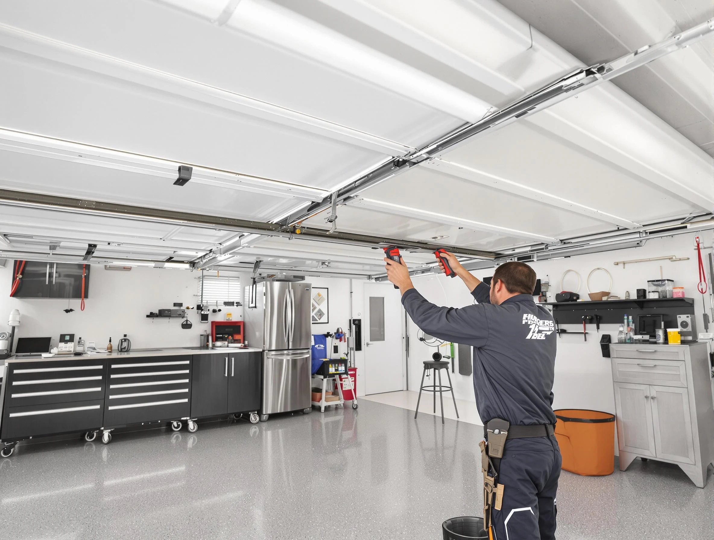 Overhead garage door repair service by Ashland Garage Door Repair in Ashland